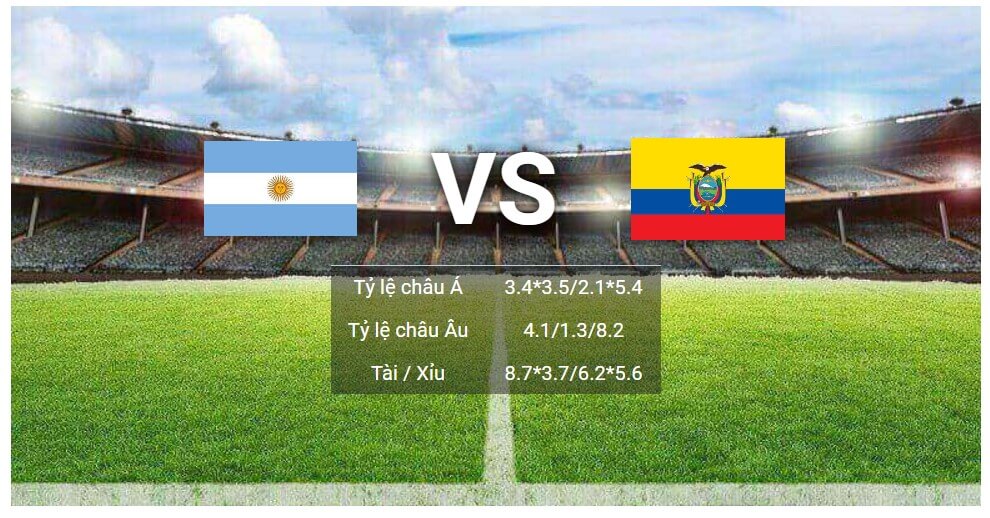 soi kèo trận giao hữu quốc tế Argentina-vs-Ecuador